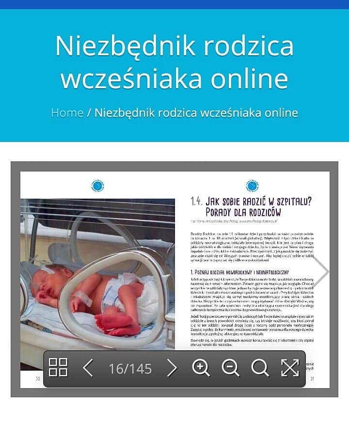 dla rodziców wcześniaków, ksiażka online